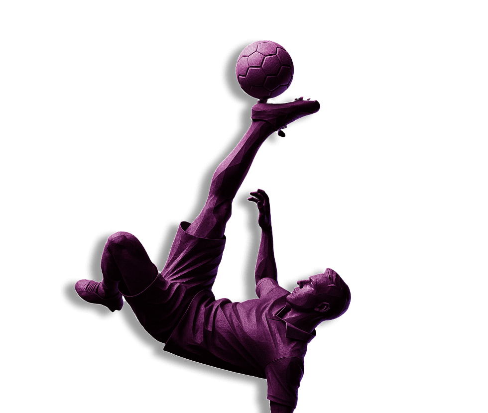 Football player silhouette